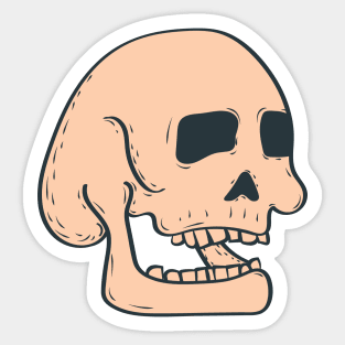 Laughing Skull Sticker